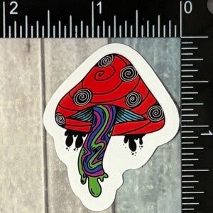 🌀10/$10🌀 Psychedelic Mushroom Reusable Waterproof Sticker Decal